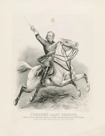 Custers Last Charge Brevet Major General George A Custer Lieutenant Colonel 7th U S Cavalry