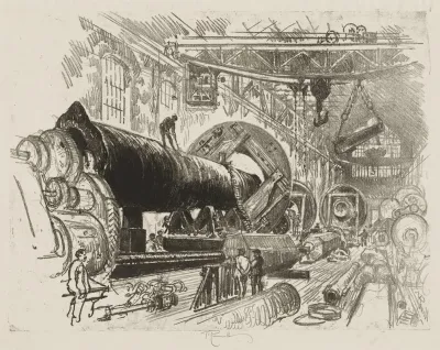 Cutting And Turning A Big Gun