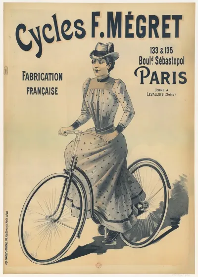 Cycles F Megret Fabrication Francaise 133 135 Boulevard Sebastopol Paris