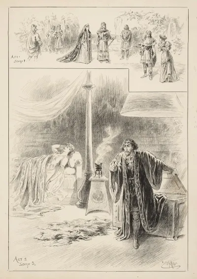 Cymbeline Miss Ellen Terry As Imogene Mr Henry Irving As Iachimo Lyceum Theatre September 26 1896
