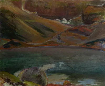 Czarny Staw The Black Tarn In The Tatra Mts