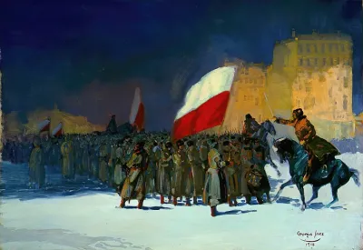 Czechoslovakian Army Entering Vladivostok Siberia In 1918