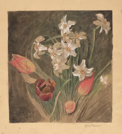 Daffodils And Tulips