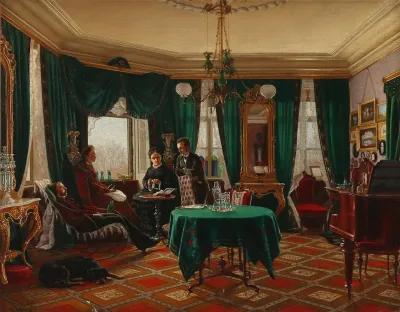 Dagligstue Hos Grosserer Frederik Dithmer I Kobenhavn