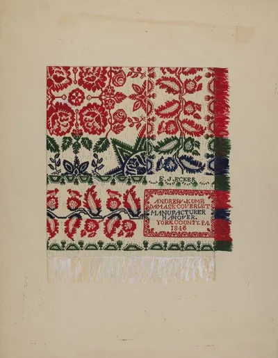 Damask Coverlet 2