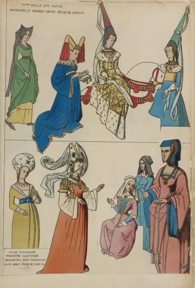 Dame Flamande Princess Allemande Bourgeoises Sous Charles Viii Dame Noble Regne De Louis Xii