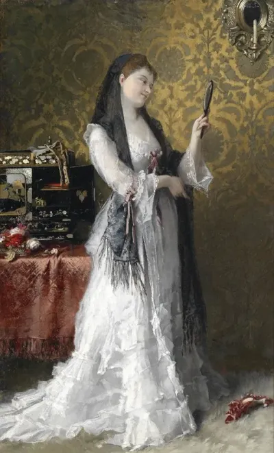 Dame Im Boudoir