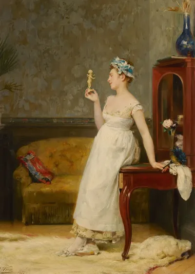 Dame In Interieur