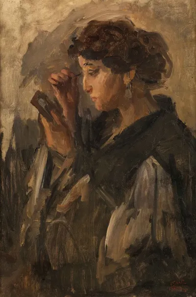 Dame Mit Handspiegel