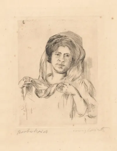 Dame Mit Schleier Charlotte Berend Corinth