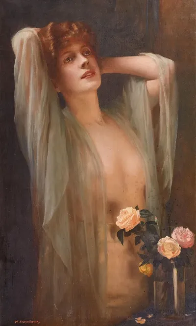 Dame Mit Schleier