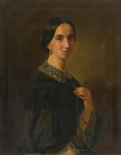 Damenbildnis Franziska Mammel Geb Malchus