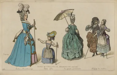 Dames De Paris 1774 79 Dessinees Dapres Nature