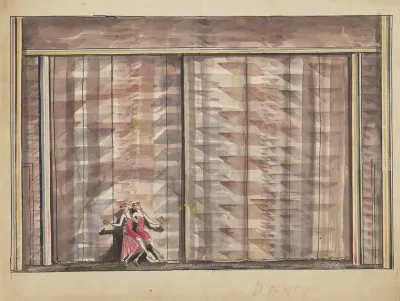 Dance Curtains And Dancers