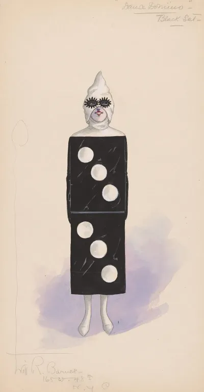 Dance Dominos Black Set