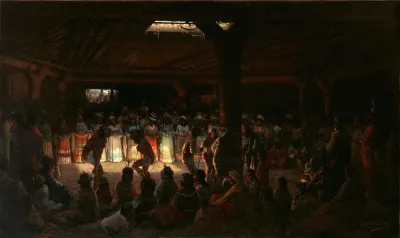 Dance In A Subterranean Roundhouse At Clear Lake California