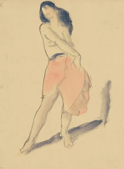 Dancer In A Red Skirt No 2