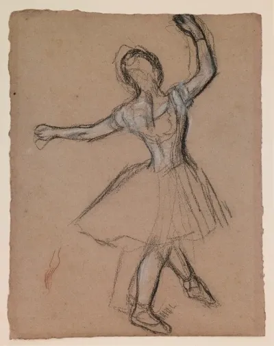 Dancer On Stage And In Motion