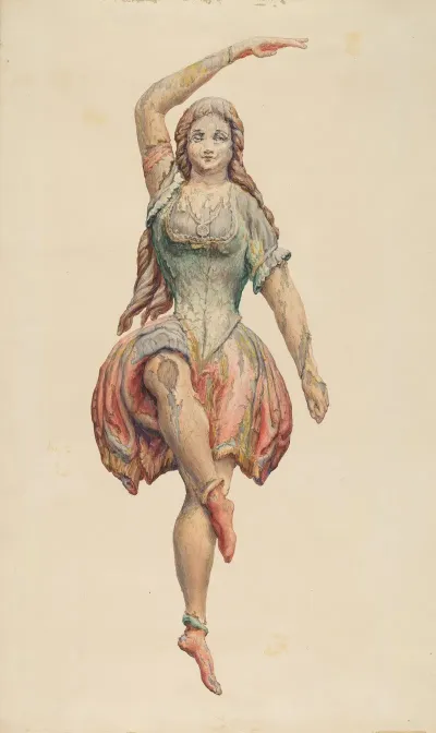 Dancing Girl From Sparks Carousel Wagon
