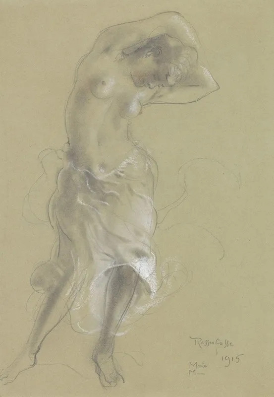Dancing Half Naked Woman