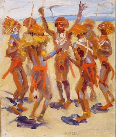Dancing Kikuyu Warriors