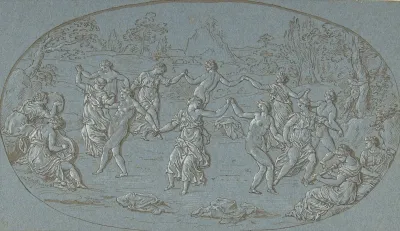 Dancing Nymphs In A Glade