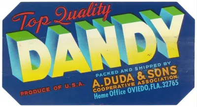 Dandy Produce Label