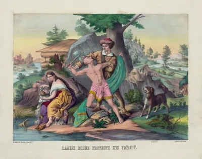 Daniel Boone Protects His Family
