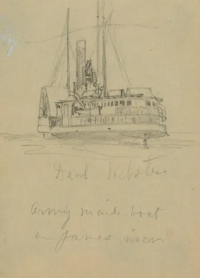 Danl Webster Army Mail Boat On James River