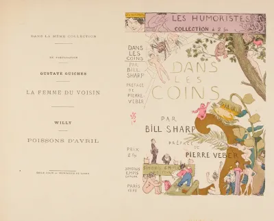 Dans Les Coins Couverture Du Livre De Bill Sharp Par Jean Veber