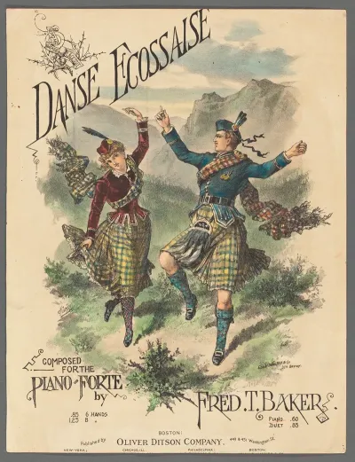 Danse Ecossaise Composed For The Piano Forte By Fred T Baker