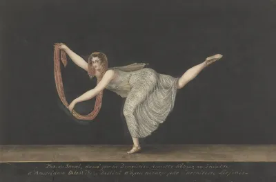 Danseres Annette Kobler De Pas De Shawl Uitvoerende