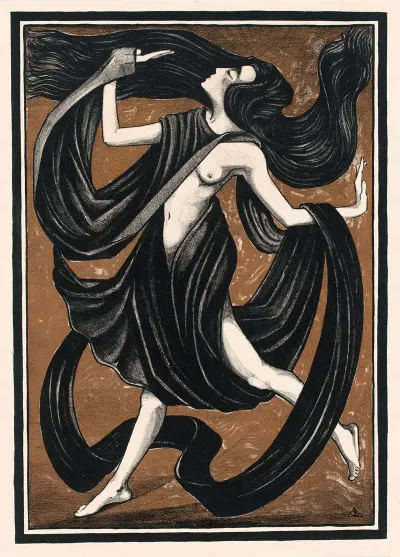 Danseres Met Draperieen