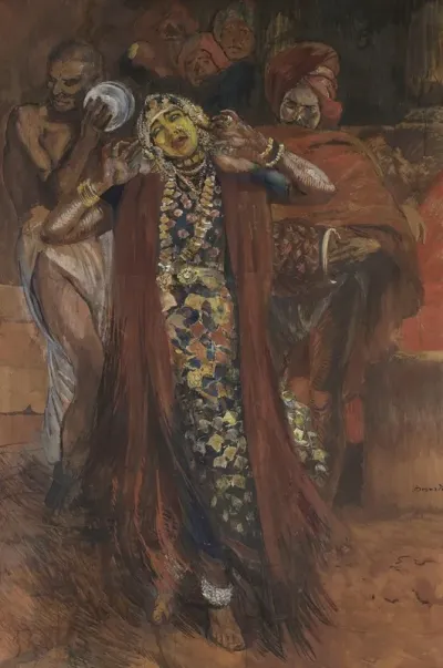 Danseur Hindou Ou Le Danseur Au Masque Jaune