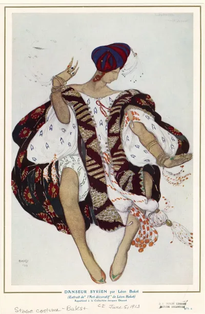 Danseur Syrien Par Leon Bakst