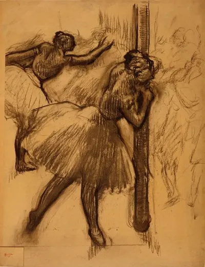 Danseuse Appuyee A Une Colonne