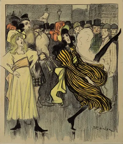 Danseuse Ecossaise Dans Une Rue De Londres