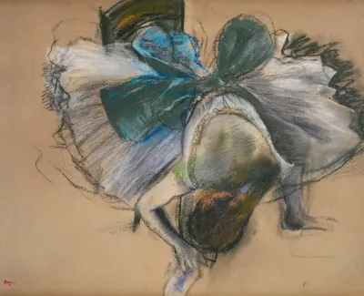 Danseuse Rajustant Son Chausson