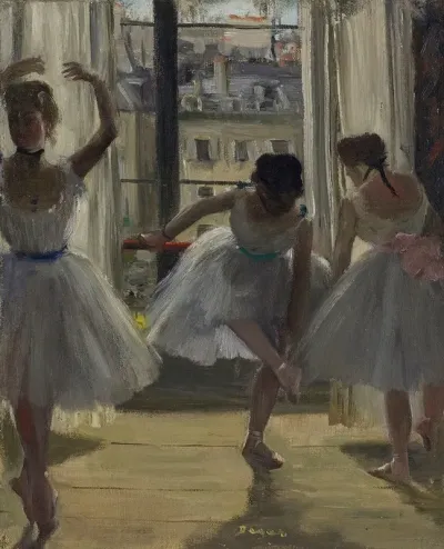 Danseuses Dans Une Salle Dexercice Trois Danseuses