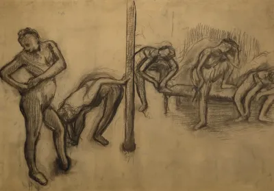 Danseuses En Maillot Au Repos