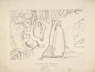 Dante And Virgil In The Suicidal Wood