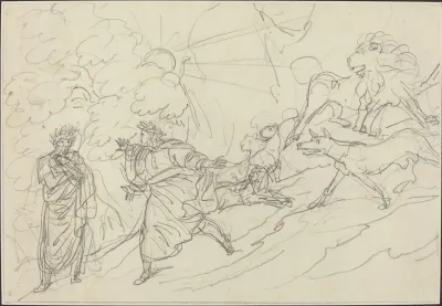 Dante Flees The Wild Beasts And Meets Virgil