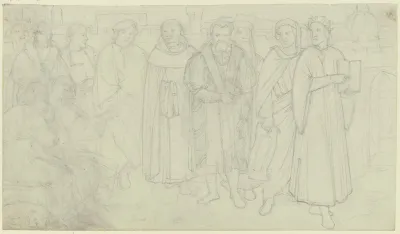 Dante Mit Florentinischen Kunstlern