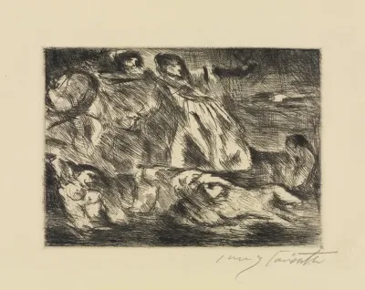 Dantebarke Nach Delacroix