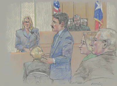 Darlie Lynn Routier Lawyer Judge And Others During Her Trial For Murder Of Her Son