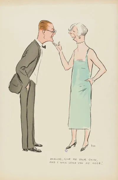 Darling Give Me Your Chin And I Will Lend You My Nose