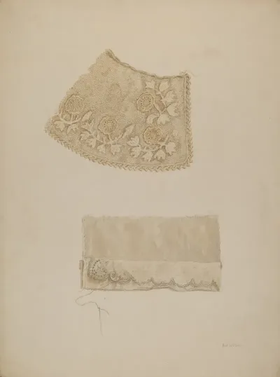 Darned Collar Pattern Of Embroidery