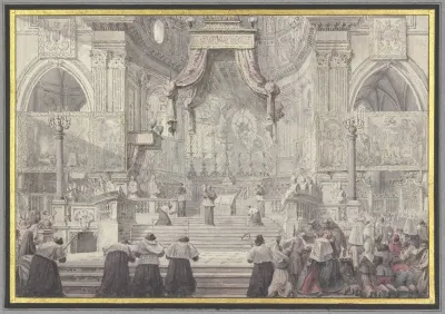 Das Blutwunder Des Heiligen Januarius In Der Kathedrale Von Neapel