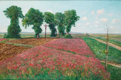 Das Grose Esparsettenfeld In Znaim Iv