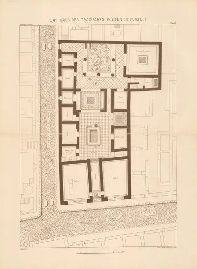 Das Haus Des Tragischen Poeten In Pompeji